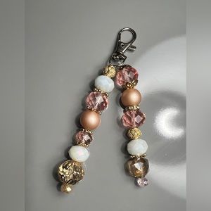Glass bead keychain
